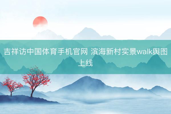 吉祥访中国体育手机官网 滨海新村实景walk舆图上线️